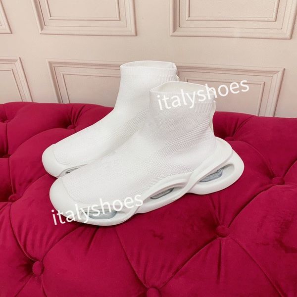 

new quality designer sock shoes womens men flat running shoes black shoes clear sole volt graffiti lace-up socks boots designers platform202