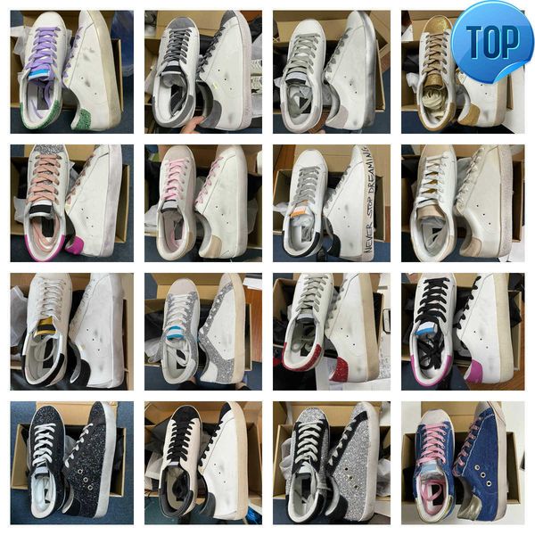 

distressed leather casual shoes with signature suede sneakers at side super star crystal-embellished canvas with glitter trim low-top, Black