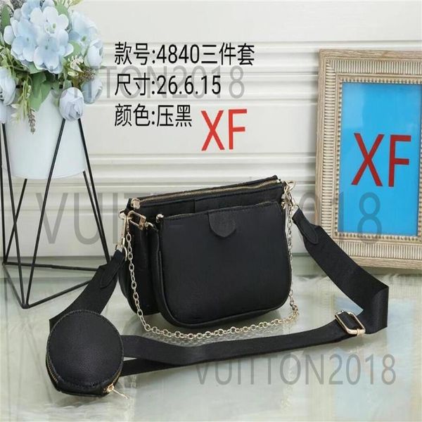 

women shoulder bags 3pcs set multi pochette bag fashion designer bags crossbody bag adjustable strap accessoires vintage multicolo342a, Red;black