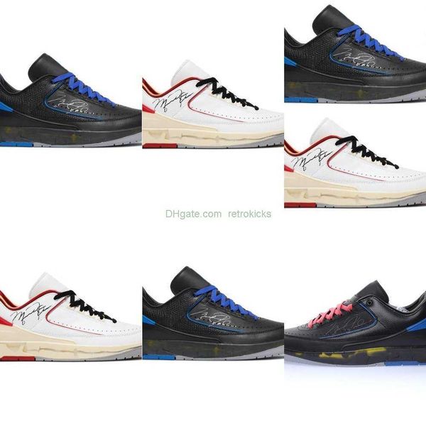 

women men good quality 2 2s low chicago white black blue shoes sports sneakers
