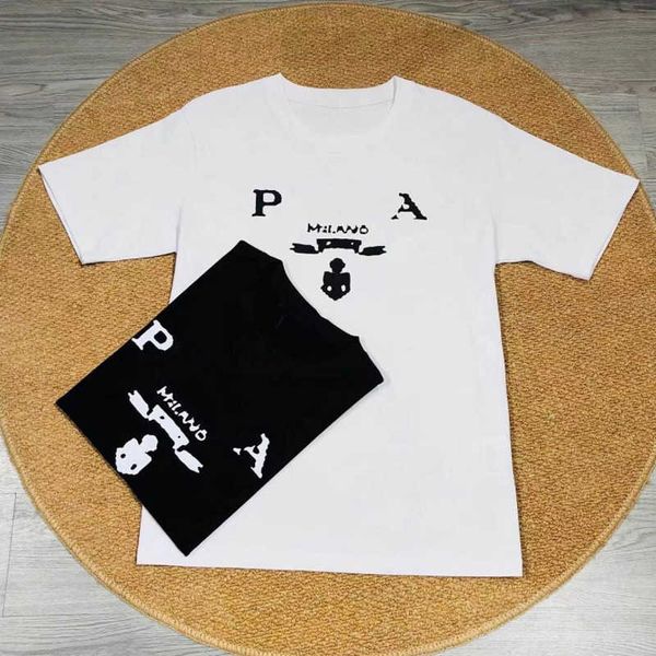 

summer mens t shirt casual short sleeved shirts designer t shirt men women round neck tee printed breathable oversized t-shirt, White;black