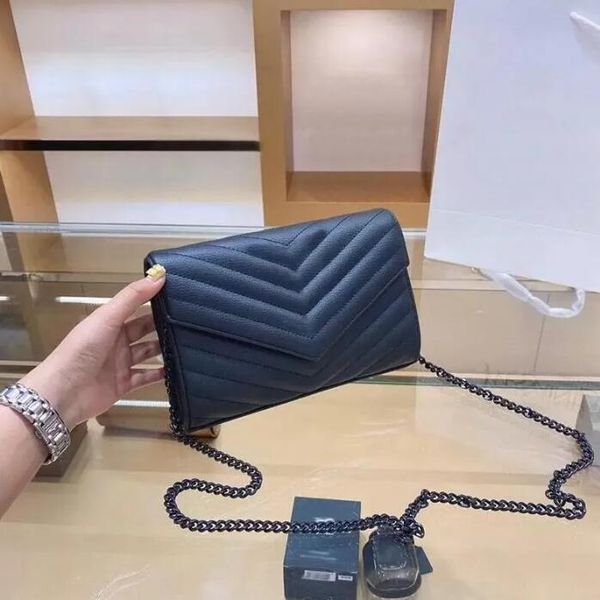 

Luxury Designer Leather Bags Women Genuine Handbag Crossbody Woc LOULOU Lady Shoulder Bag Flip Cover Femal Tote Coin Purse TOTES, Red