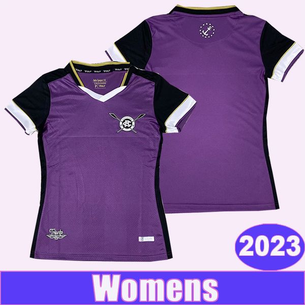 

2023 clube do remo womens soccer jerseys 3rd purple football shirts short sleeve uniforms, Black;yellow