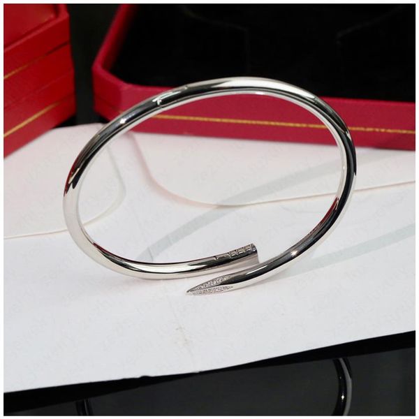 

nail bracelet carti bracelets silver bangle for men mens silver braclets armbands bangles braclet pulsera hombre personalizada bra193d, Black