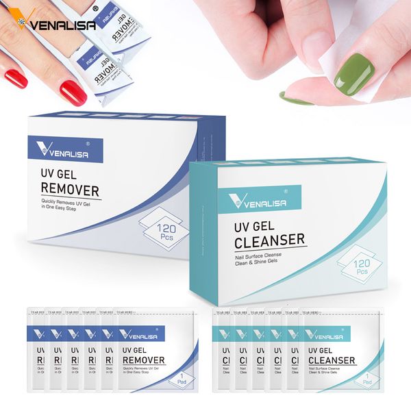 

nail polish 20pcs 120pcs venalisa cleanser remover gel lacquer wraps with acetone uv removable for manicure 230422