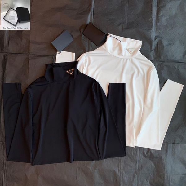 

womens bustiers corsets 22aw slim tees fashion women warm casual underwear pure color size s-l154w, Black;white