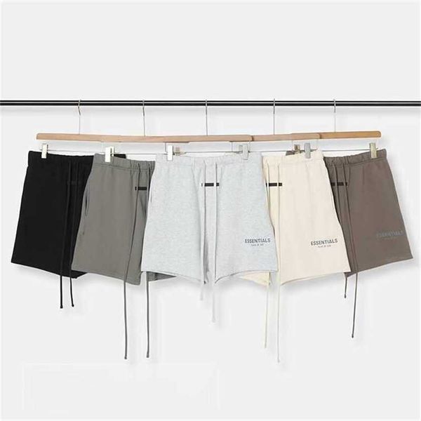 

24% off fog double line essentials trend american street loose fitting sports five point reflective shorts for men and women, White;black