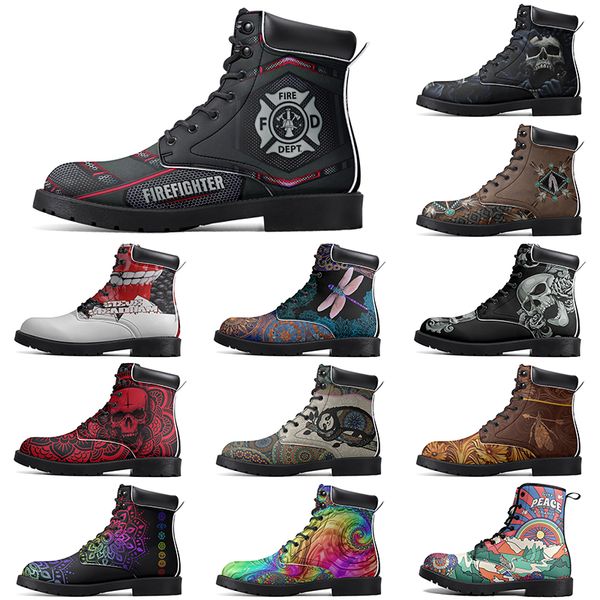 

Diy Fashionable Versatile Outdoor Boots Non-slip Winter Comfortable Casual Customized Elevated Classsic Light Purple Boots