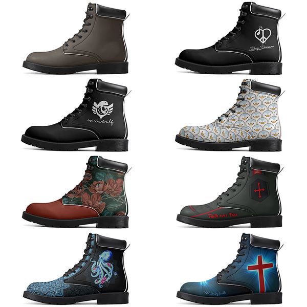 

DIY Classic Boots Non-slip autumn winter for men women outdoor Versatile comfortable fashion Elevated Casual Customized Boots 12398