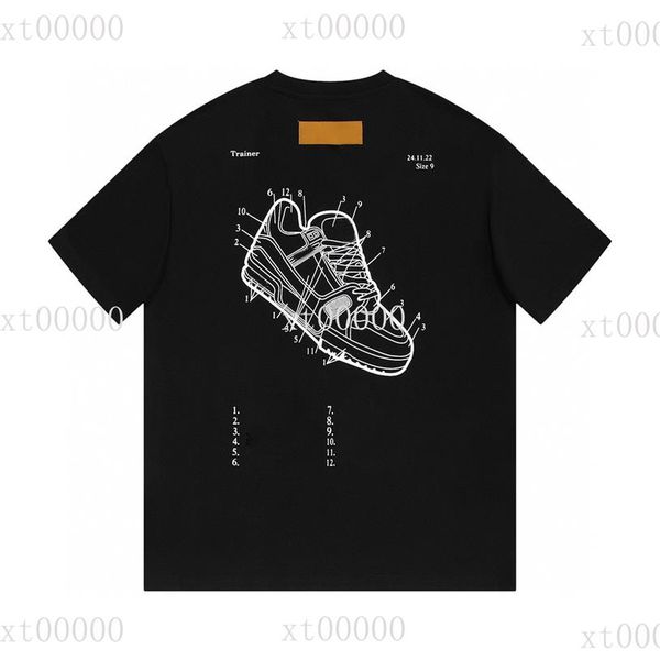 

22ss designer hoodies printed t shirts tee sweatshirt fashion high street short sleeves 025182d, Black;brown