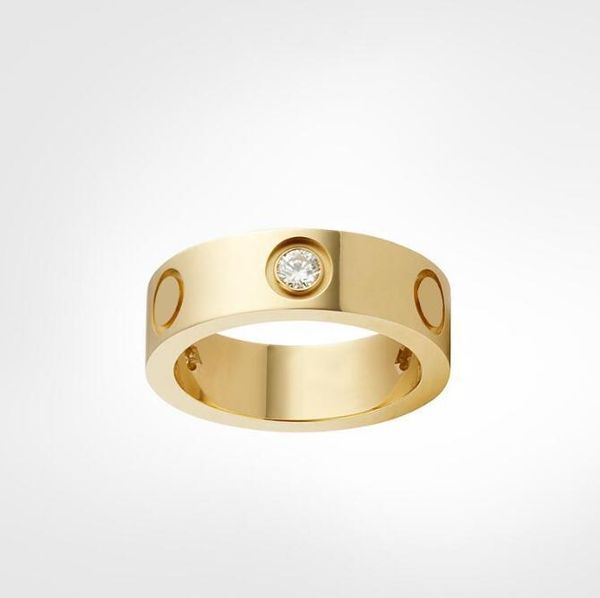 

4mm 5mm 6mm titanium steel silver love ring men and women rose gold jewelry for lovers couple rings gift