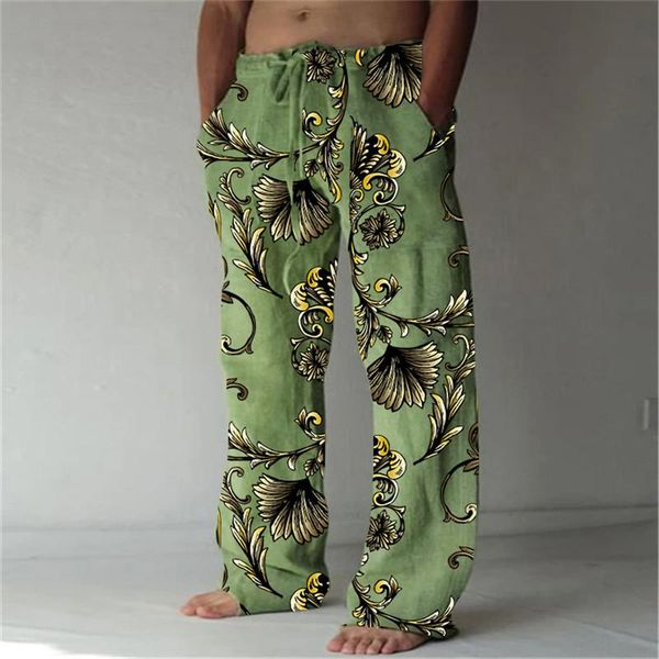 

pants 2022 new streetwear hip hop wide leg pants fashion loose straight oversized trousers pants hard linen vintage 3d print pants, Black