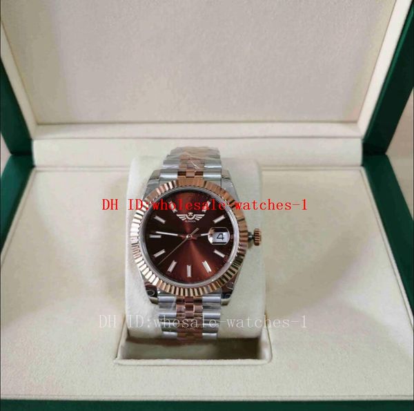 

wholesale 16 style mens watch bpf maker 41mm 126334 126333 m126331-0002 dark sapphire glass 2813 automatic mechanical men's wristwatche, Slivery;brown