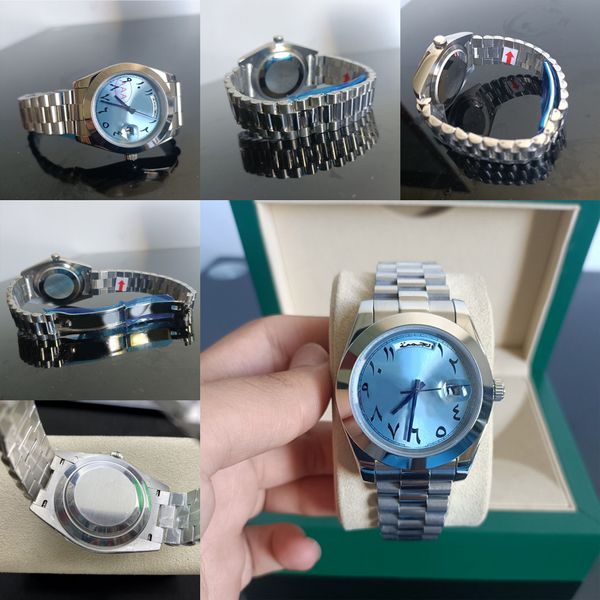 

day mens watch DATE ST9 automatic machine 40mm 904L stainless steel strap Luxury watches sapphire With diamond hidden folding buckle 36mm watches waterproof Dhgate, 18