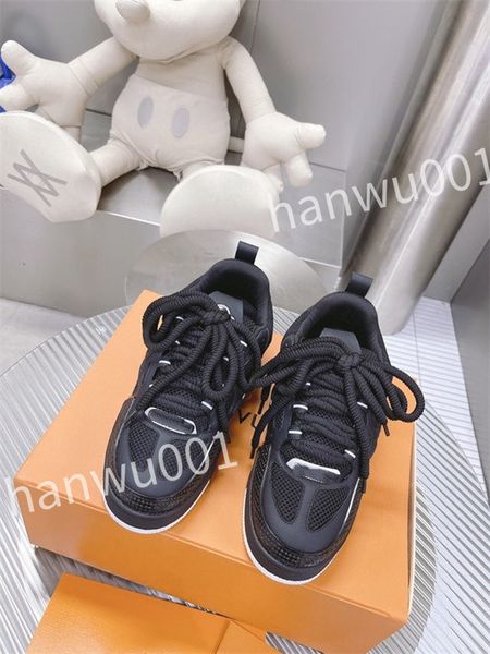 

2023 designer mens causal shoes fashion womans leather lace up platform sole sneakers white black men women luxurys