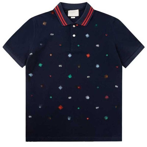 

20% off original version differentiation market gujia embroidery pure cotton short sleeve polo fashion loose tee, White;black