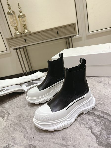 

casual shoes designer leather lace up plate-forme men fashion platform sneakers white black mens 0418
