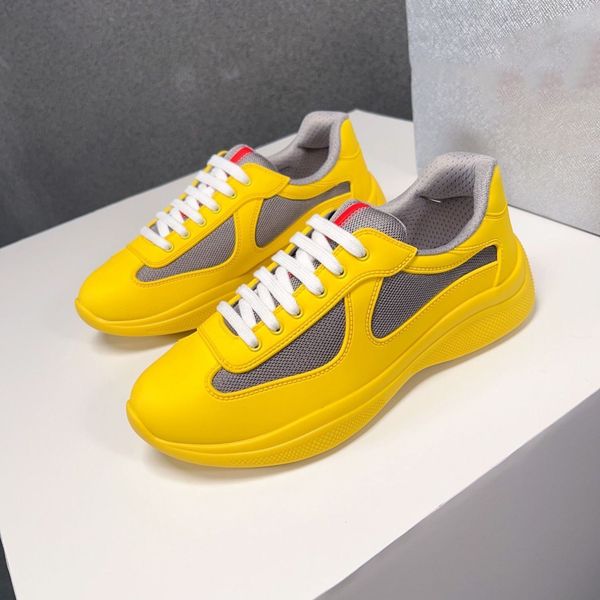 

luxury america's cup men casual shoes platform sneaker soft rubber and bike fabric sneakers summer mesh and leathers low outdoor traine, Black