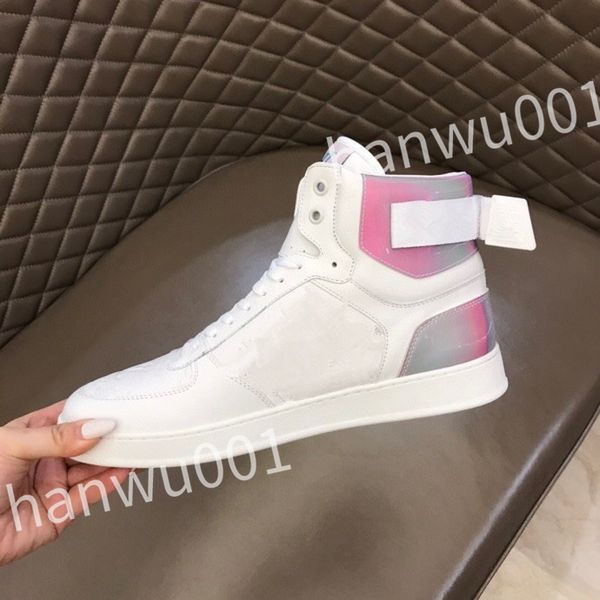 

2023 new r mens causal shoes fashion woman leather lace up platform sole sneakers white black mens womens luxury
