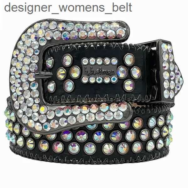 

designer belt men women bb simon belt luxury designer belt retro needle buckle belts 20 color crystal diamond 4j862, Black;brown