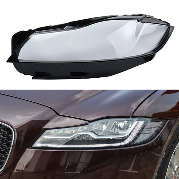 

front headlight cover headlamp lampshade lampcover head lamp light covers shell lens glass for jaguar xf xfl 2016-2019