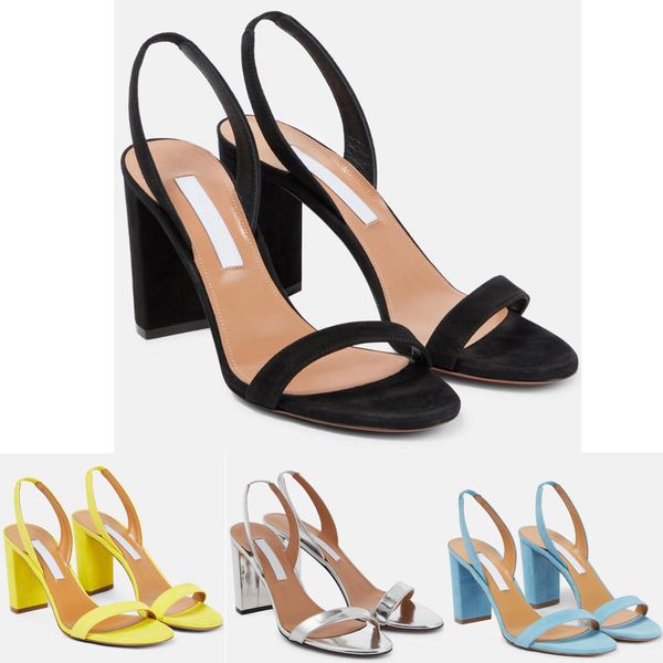 

modern elegant women's sandals italian goatskin almond head open toe thick heel sandals summer women show unique charm eu35-42, Black
