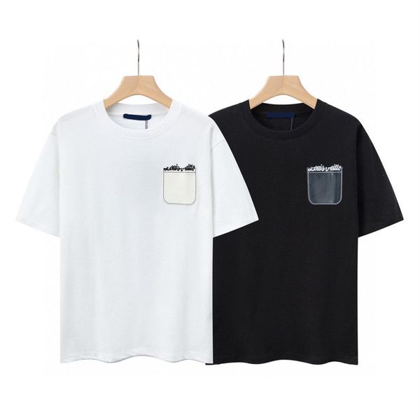 

men's plus tees & polos round neck embroidered and printed polar style summer wear with street pure cotton efe e2mf248w, Black;brown