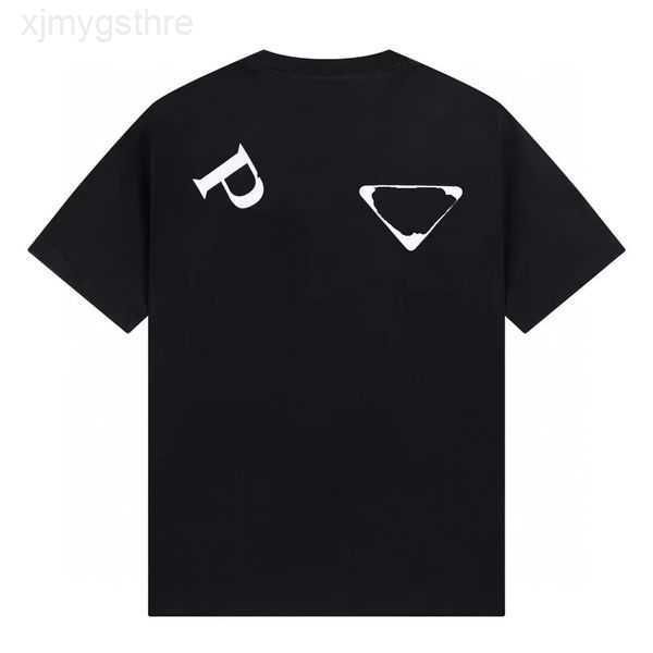 

men's t-shirts summer embroidery simple short sleeve casual round neck couple half bottom t-shirt 6fjoa, White;black