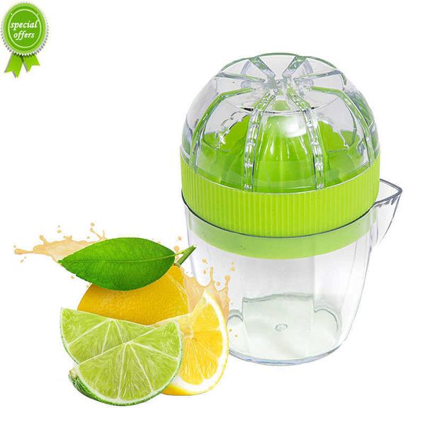 

new lmetjma lemon squeezer with lid plastic manual lemon juicer orange press cup citrus squeezer with pour spout fruit tools kc0130