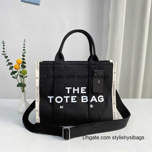 

totes contrast color canvas bag large capacity totes shoulder messenger bags