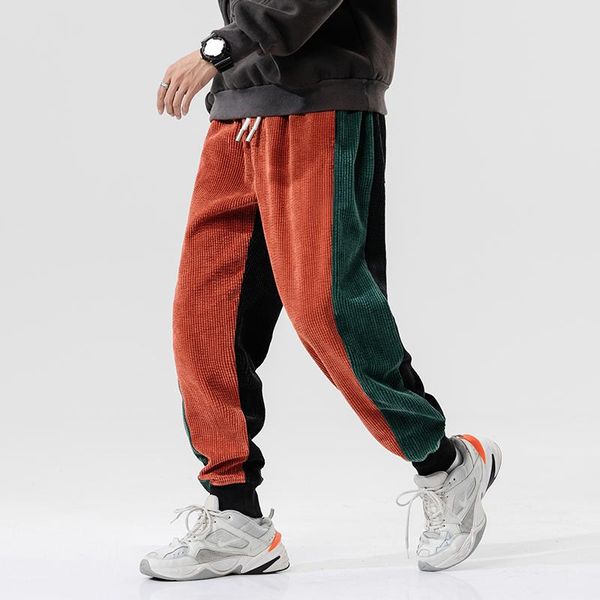 

pants 2022 men sweatpants elastic waist harem pant street punk jogging pants male hip hop casual black trousers fashion streetwear