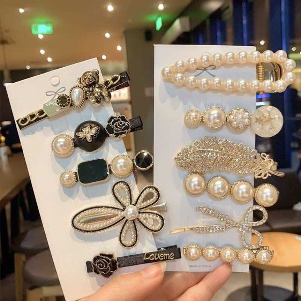 

butterfly barrettes cute feather small fragrance style hair clip women's south korean bang side clip hair ornament premium feeling temp, Golden;silver