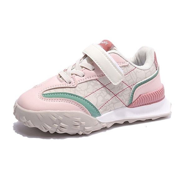 

sneakers kruleepo children all seasons rubber casual shoes baby girls kids boys sports running pu leather air mesh breathable 230422, Black;red