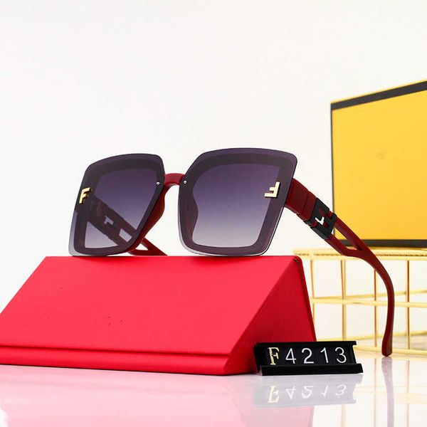 

fashion cool fend letter f sunglasses fund 2022 glasses polarized women's tide net red street shooting large frame face thin, White;black