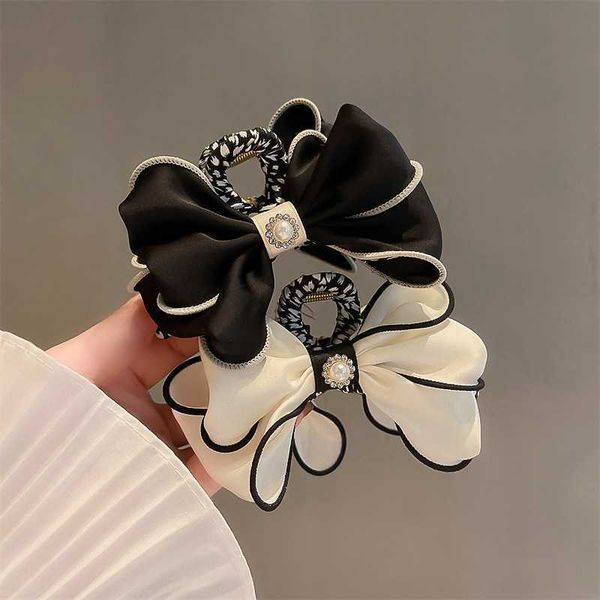 

butterfly barrettes korean version temperament fabric bow knot clasp clip large plate hair clip hair volume multiple hair clasp back spoon c, Golden;silver