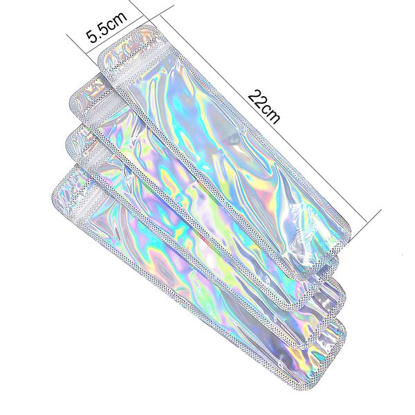 

other chenkai 50pcslot plastic bags with zip lock for beadable pen jewellery clear sealable packaging hang hole 230422