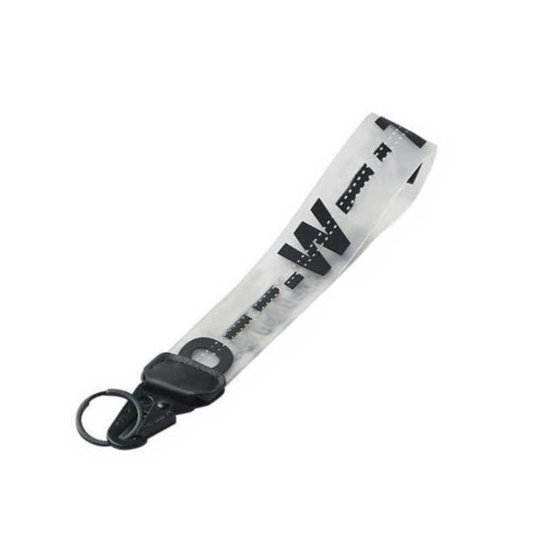 

key luxury rings offer white brand keychains clear rubber jelly letter print keys ring fashion men women canvas keychain camera pendant belt, Silver