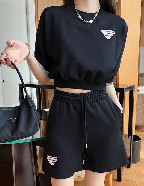 

womens tracksuits designer suit fashion spring summer casual long-sleeved hoodie shorts two-piece set women's clothing size s-l, Gray