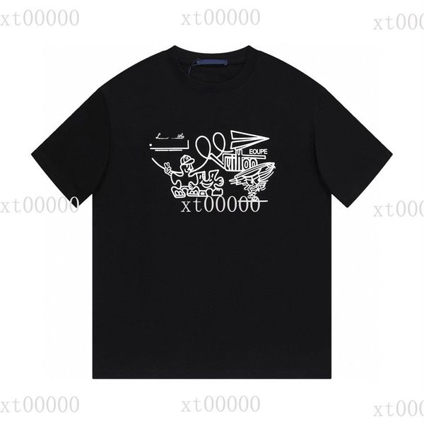 

23ss designer letter printed t shirts tee sweatshirt fashion high street short sleeves summer casual t-shirt breathable men women 342u, Black;brown