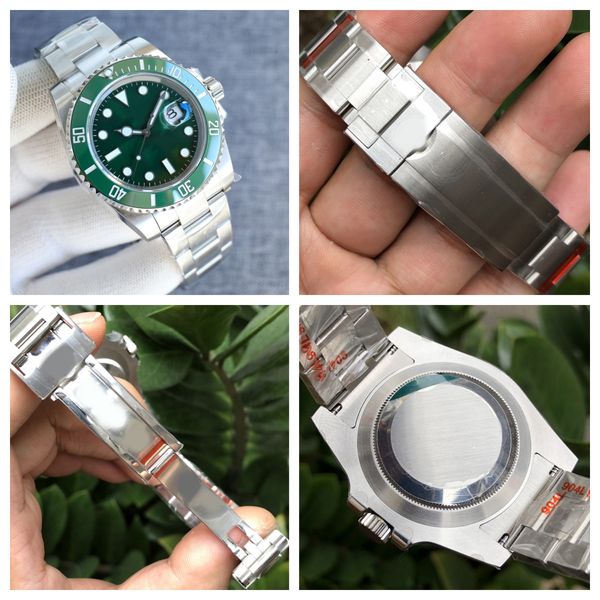 

Luxury Men's Watch 40mm 904L Stainless Steel Band Green Dial Watch Luminous Sapphire Waterproof Watch Montre de Luxe Jason 007