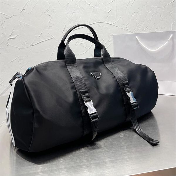 

duffle bag sport bags fashion black commerce large capacity handbag solid color nylon portable handbag travelli193h