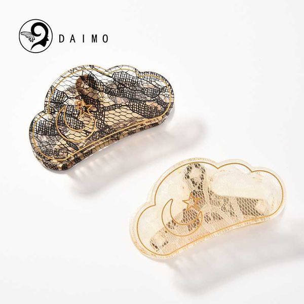 

pink barrette daimo japan tp clamping clip acetate lace transparent small clamping clip medium hair clamping fairy back brain spoon shark cl, Golden;silver