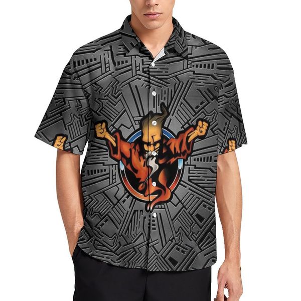 

2023 new men shirts casablanc-s lucid dreams island scenery color temperament satin short sleeve dress shirt variety s-4xl cs41, White;black