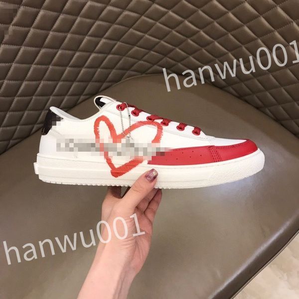 

2023 new designer mens causal shoes fashion womans leather lace up platform sole sneakers white black men women luxury