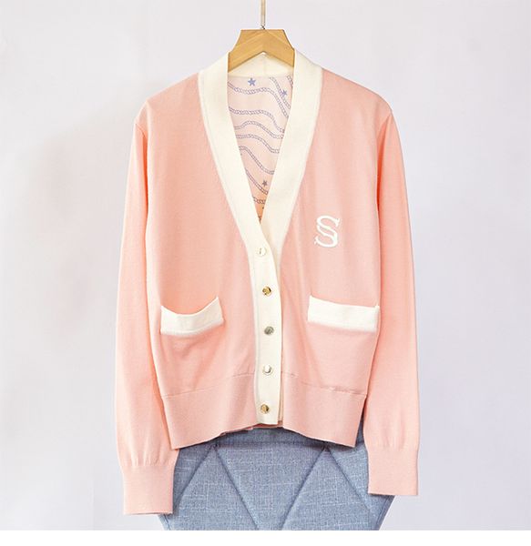 

women's jackets sandro paris pink/purple cardigan sweater, Black;brown