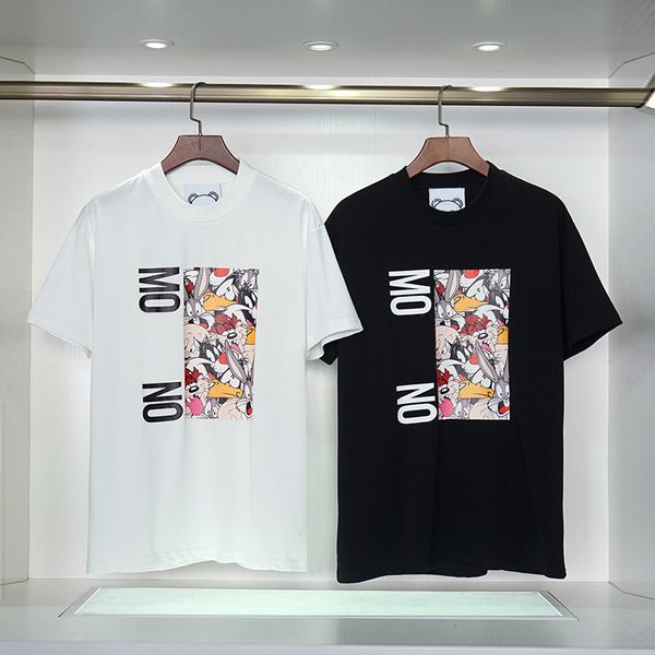 

23ss men's t-shirt designer round neck short-sleeved tees luxury clothing fashion cotton breathable sweat-absorbing letter printing cou, White;black