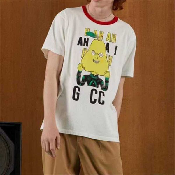 

20% off distinguish from the market version fashion gujia cotton short sleeve t-shirt cartoon printed men and women's os loose casual t, White;black