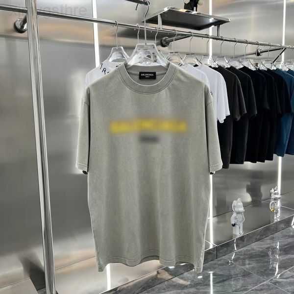 

men's t-shirts european and american fashion brand high street short sleeve t-shirt summer heavyweight cotton washed old loose half wom, White;black