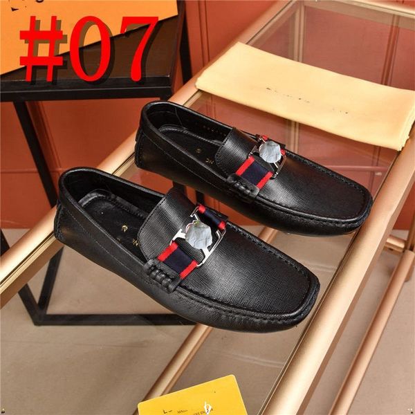 

19model designer men shoes black blue red loafers slip on male walking footwear driving moccasin soft comfortable casual shoes men sneakers