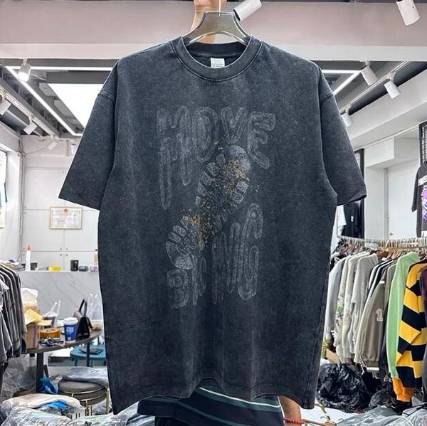 

men's plus tees 23ss t shirt letters casual t-shirt s, Black;brown